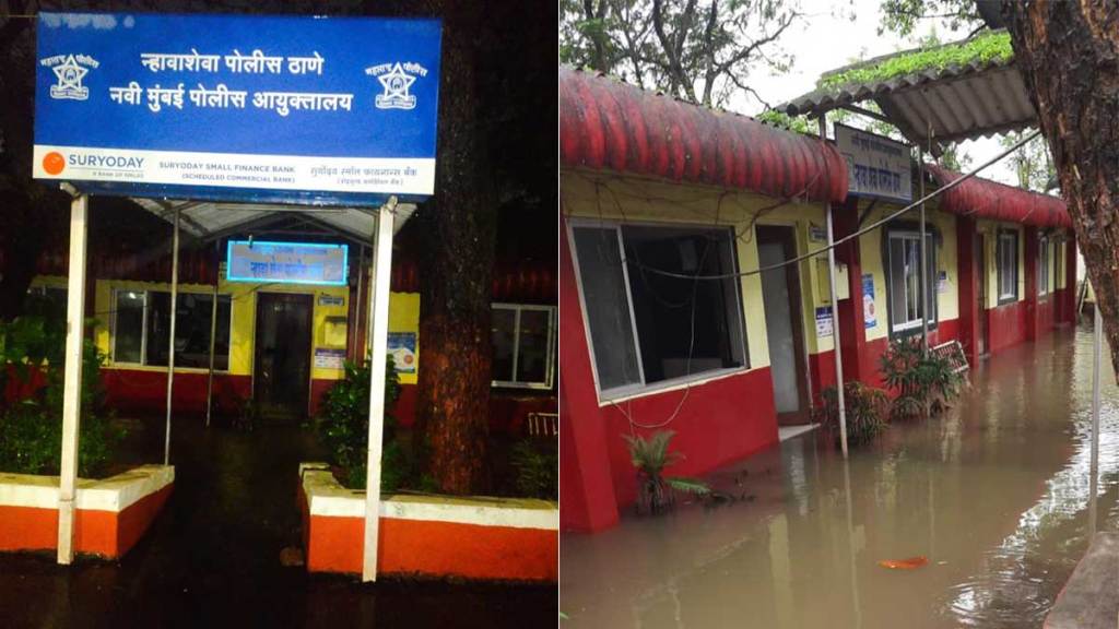 waterlogging in joint commissioner office in navi mumbai