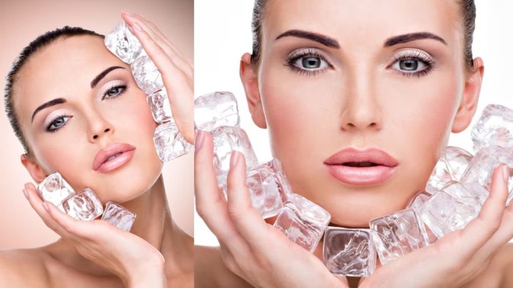 Ice Facial is good for skin helps to remove pimples and acne healthy lifestyle skin care