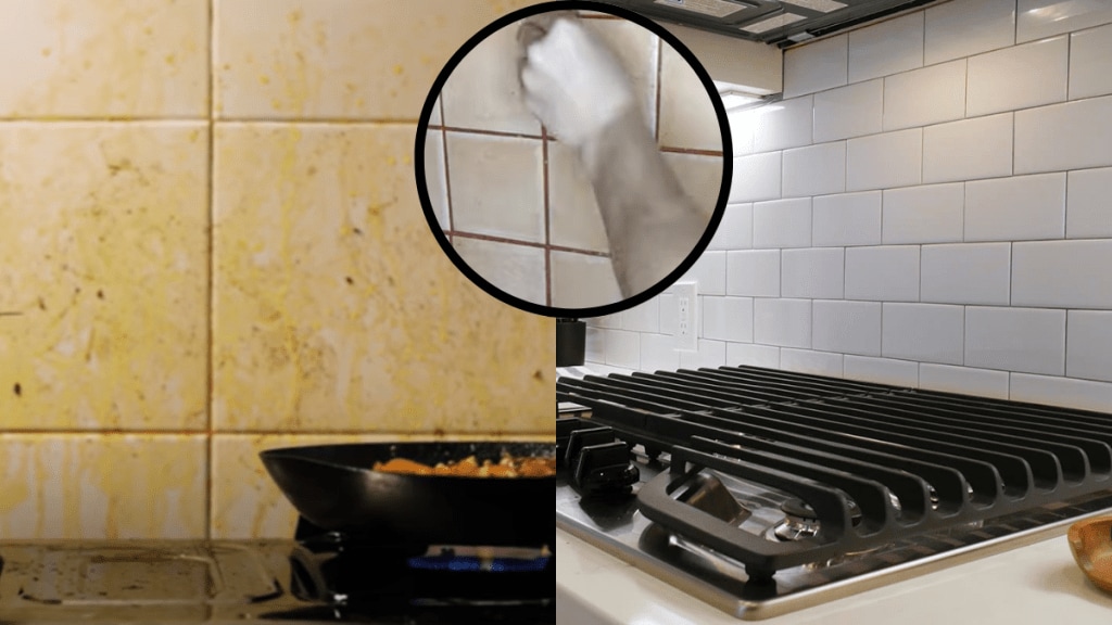 Clean Kitchen Tiles Oily Masala Stains With Just Hair Dryer And Rock Salt Four Effective Tips To Make Modern Kitchen Jugaad