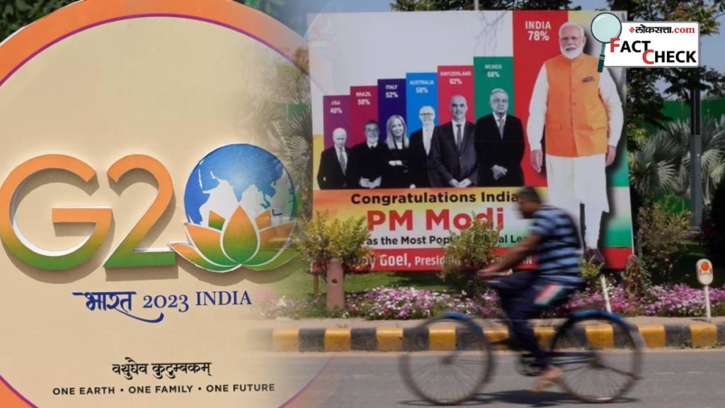 G20 Summit PM Narendra Modi Banner Posing As World Most Popular People Say Why Insult Guest But BJP Clears Fact Check