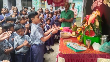 Eco-friendly Ganesha created by children