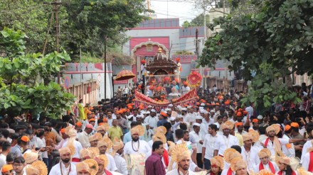 Immersion of Ganesha in sangli