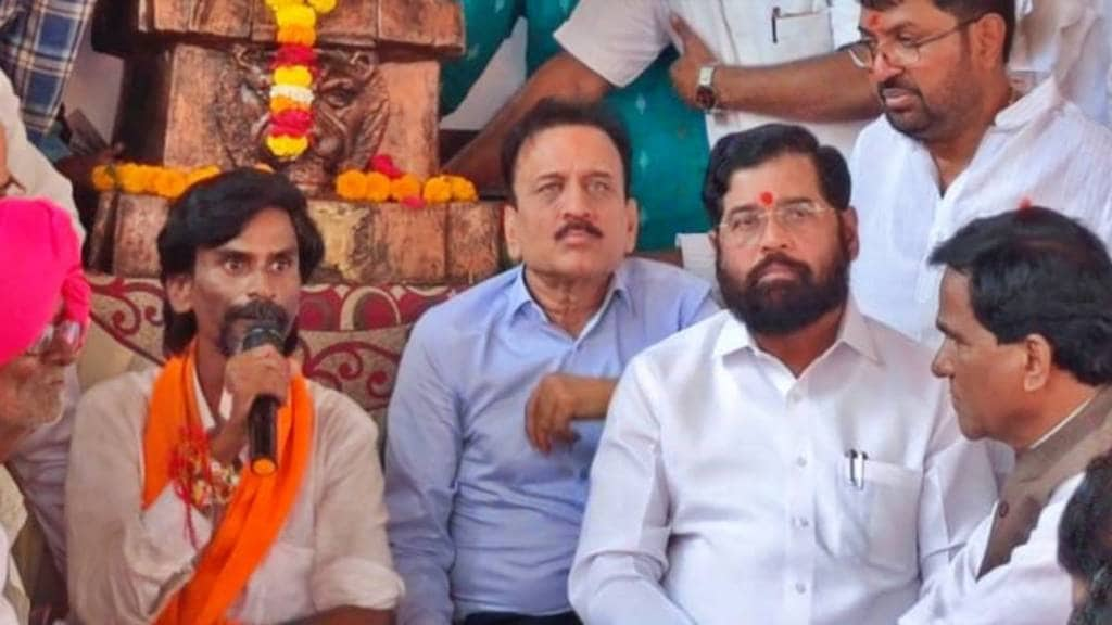 Manoj Jarange Eknath Shinde Maratha Protest Jalna 2