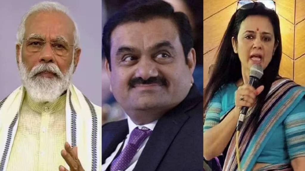 Narendra Modi Gautam Adani Mahua Moitra