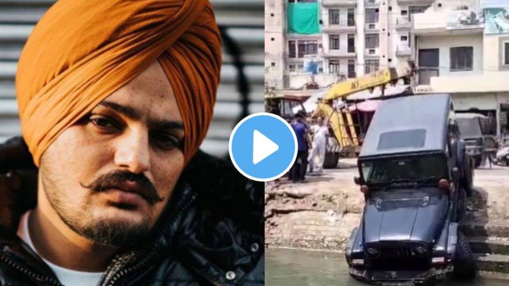 Mahindra Thar thrown into canal, fan demands justice for Sidhu Moosewala, watch viral video trending