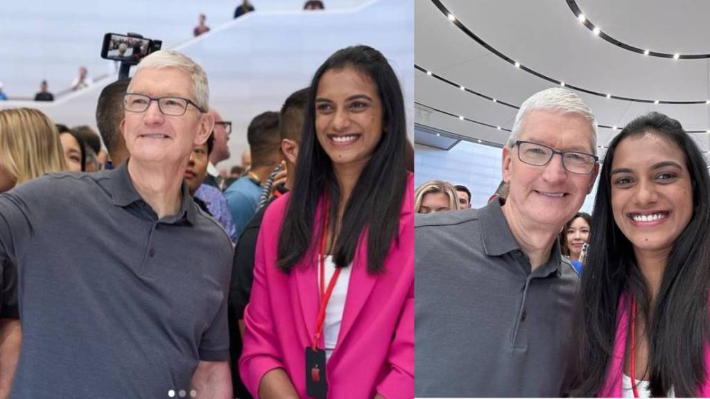 Badminton player PV Sindhu's meeting with Tim Cook Offered a badminton match to the CEO of Apple