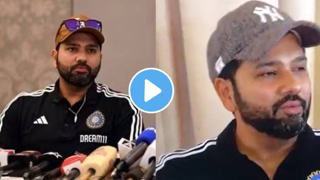 Rohit Sharma getting angry during press conference