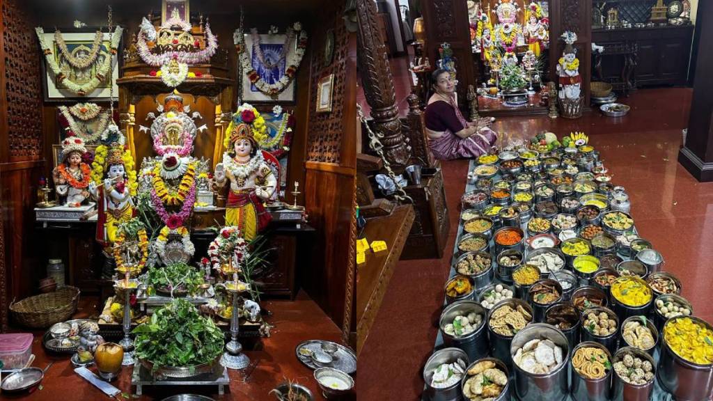 Women prepared 88 dishes for Shri Krishna...