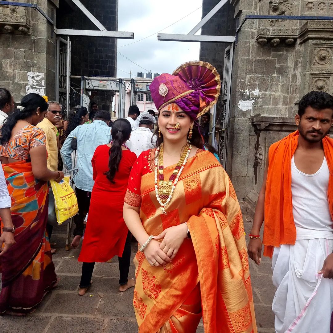 Prajakta Gaikwad Saree Look