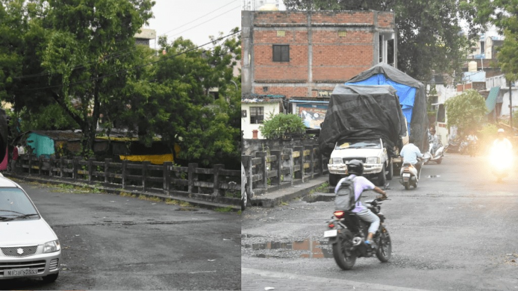 condition bridges over Nag river nagpur dangerous