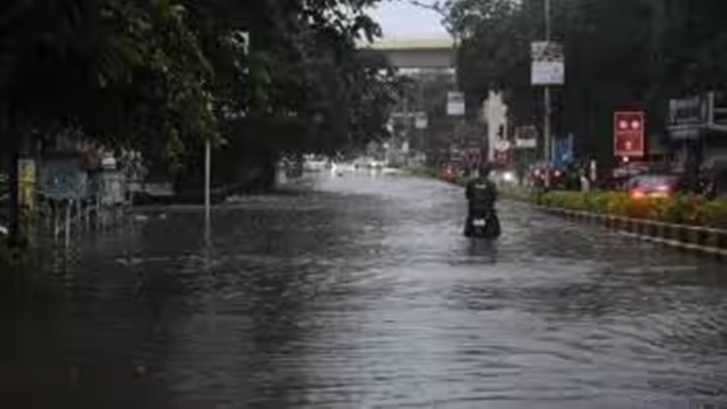 nagpur graveyard, nagpur heavy rainfall, nagpur water in the crematorium, wood wet