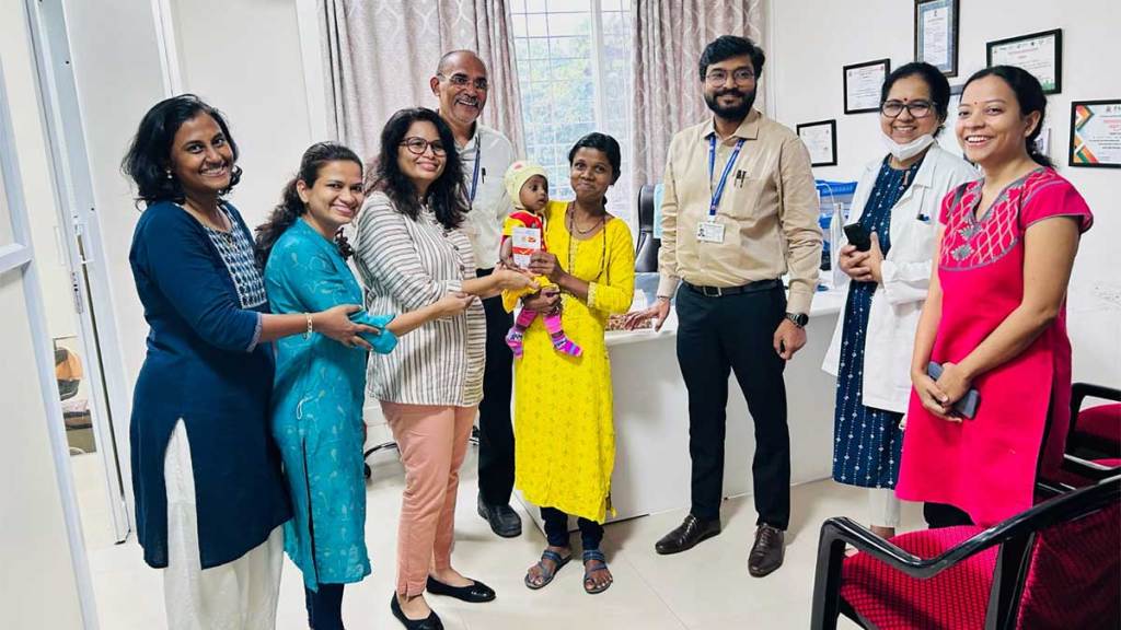 unique celebration of birth of girl child in the thergaon hospital