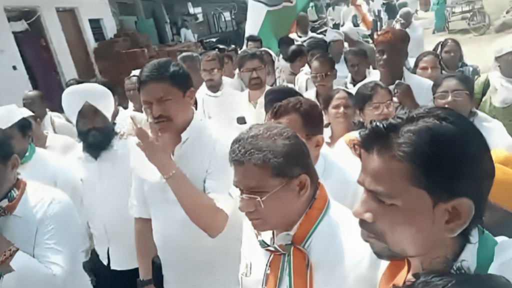 congress Jan Sanswad yatra and food in wardha