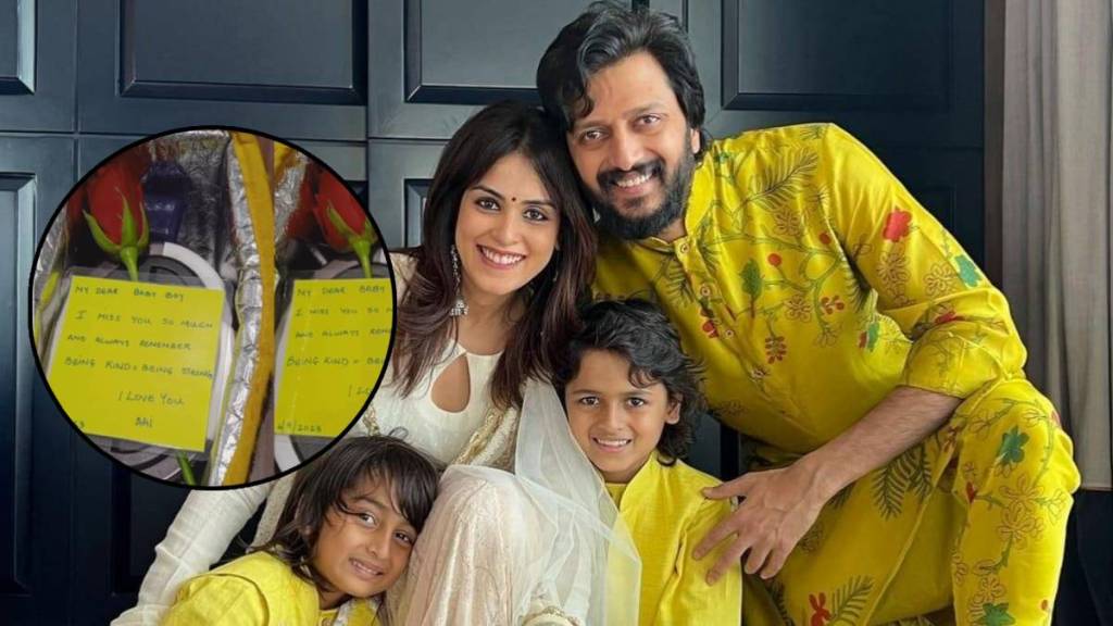 genelia deshmukh send cute notes for her sons