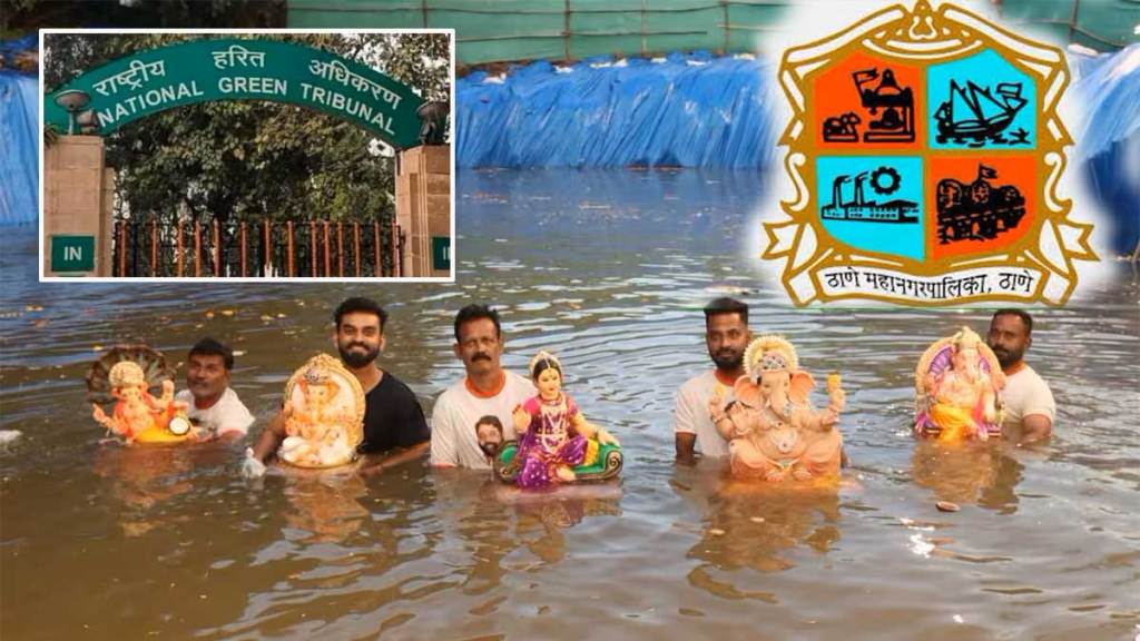 ngt hits out at thane municipal corporation for dumping idol debris in thane creek