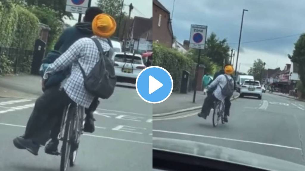 indians are going to office in london by cycling in desi style to save money video viral