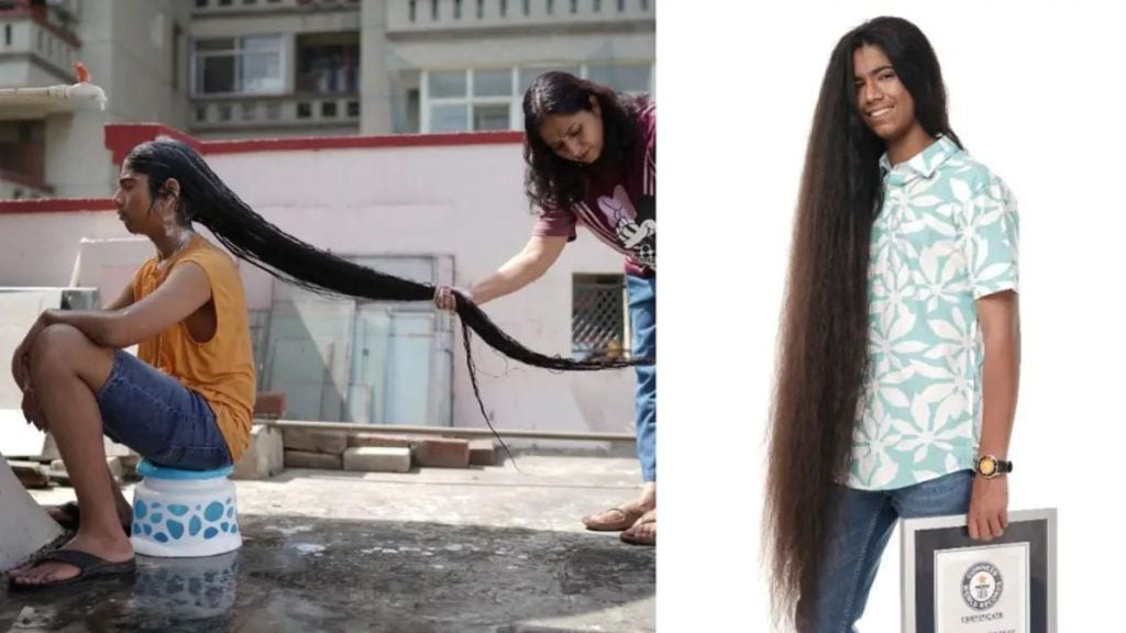 Sikh boy sets Guinness World Record for longest hair on male teenager