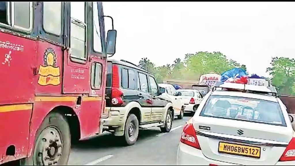 traffic on mumbai goa highway