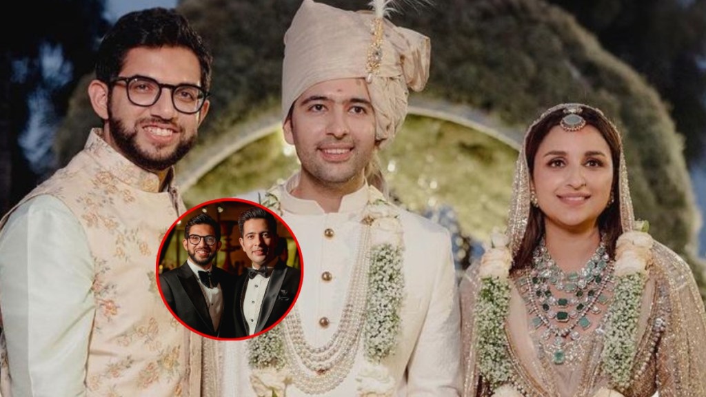 Aditya Thackeray shared photo with raghav chadha from wedding new