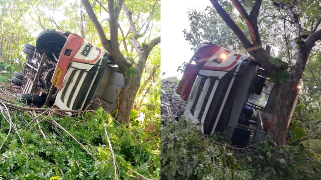 ST bus crashed into Mardadi Ghat