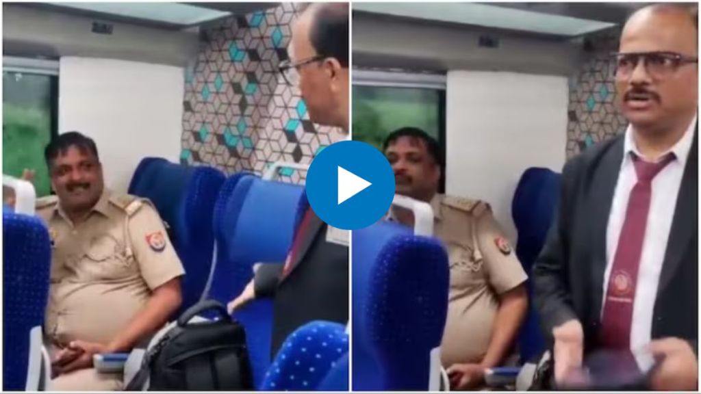 Cop travelling without ticket gets into heated argument with TTE