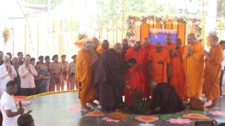 Mahabodhi tree branch planting festival in Nashik