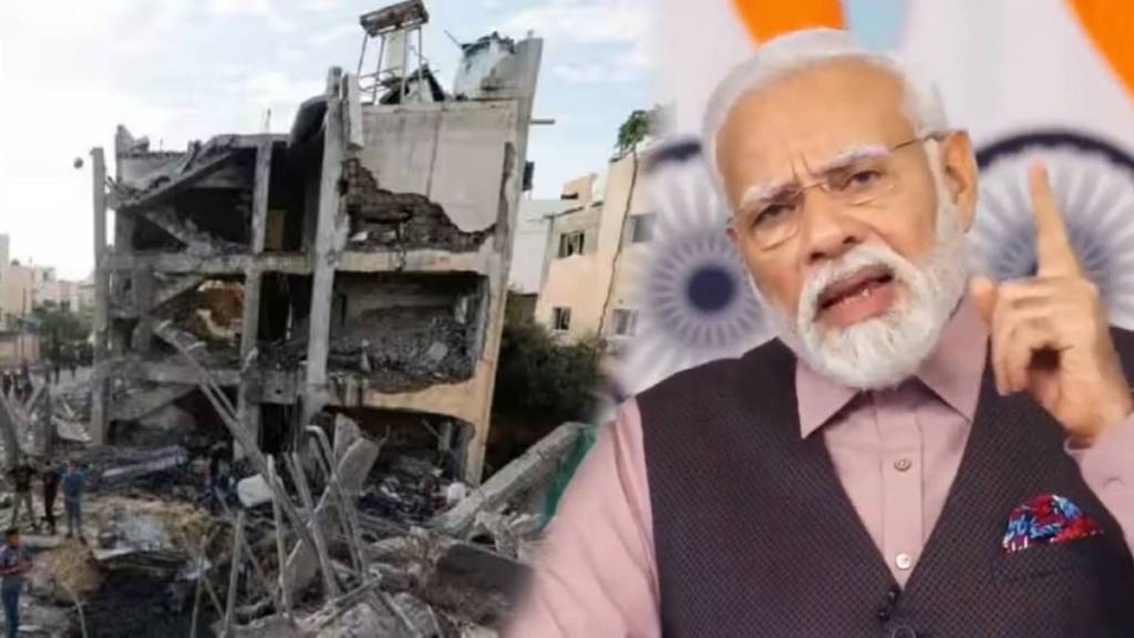 Narendra Modi on Gaza Hospital blast