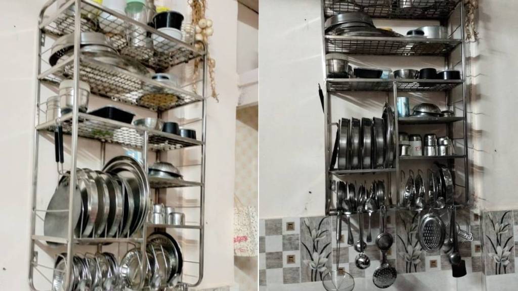 easiest way to clean grease stainless kitchen utensil stand