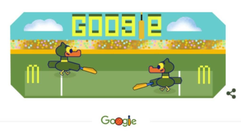 Google has created a special doodle for the ICC ODI World Cup