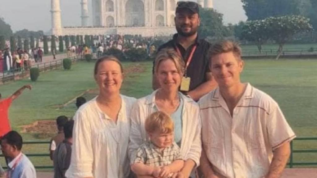 Adam Zampa visited the Taj Mahal with his family