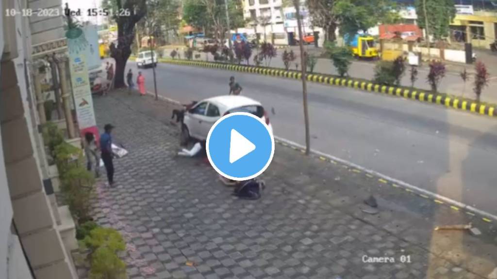 Video: Woman killed, 4 injured as car runs over them on footpath in Mangaluru