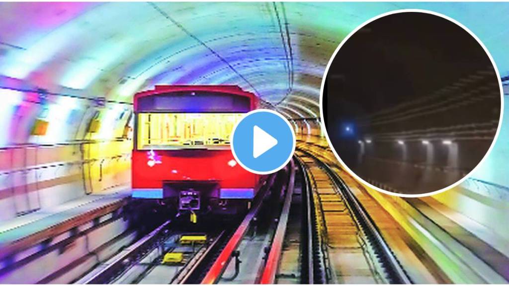 Mumbai Metro 3 Gets 8 Km Underground Trial Run Services To Start By Year End Mumbai Metro Underground video viral