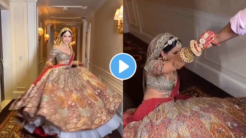 bride fell down while dancing on song in her wedding video goes viral