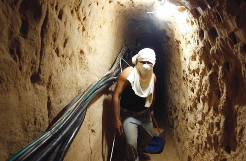 Palestinian tunnel in Gaza