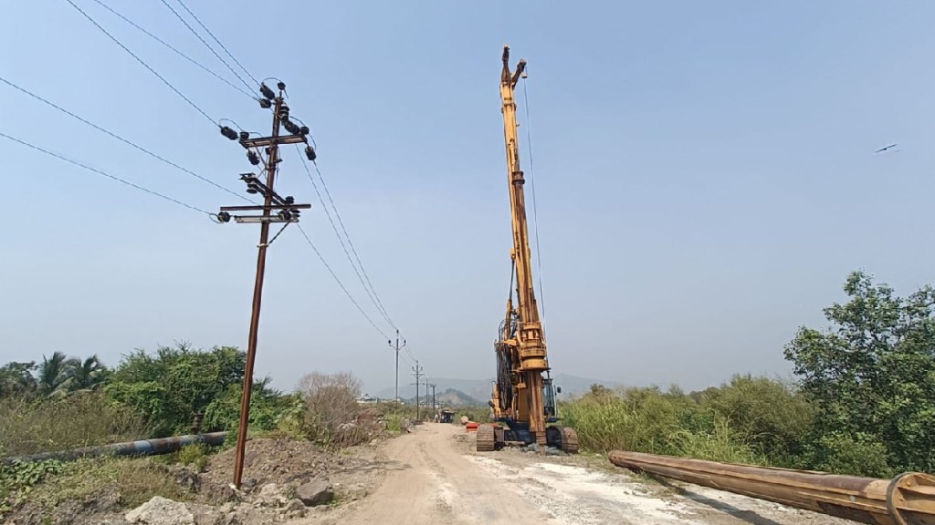 Road construction in Panvel Municipal Area after Dasara