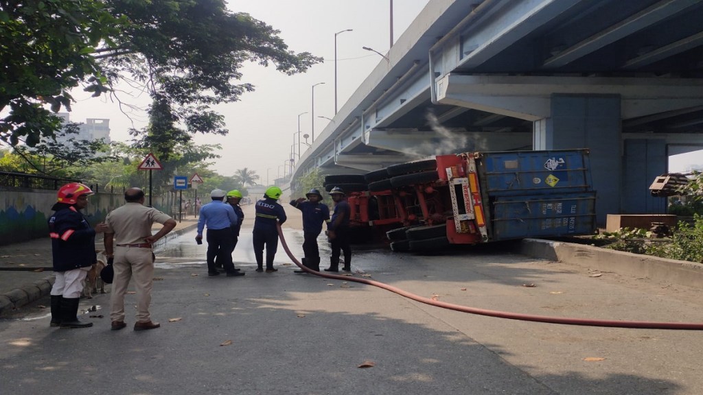 chemical tanker overturned