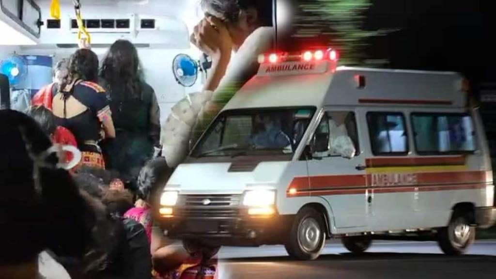 government medical college students use hospital ambulance for garba