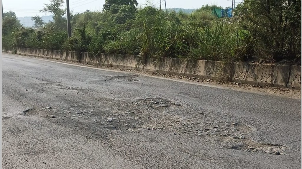 katai badlapur road, dombivli, bad condition of road