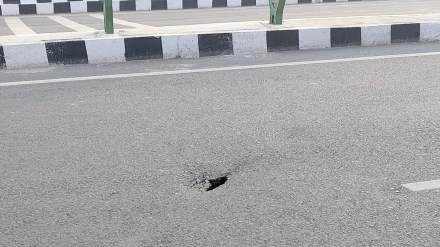 pune, chandani chowk road, potholes, potholes within 3 months, chandani chowk road bad condition