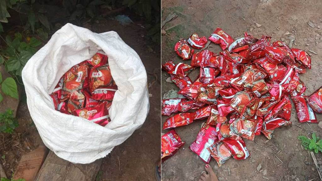 anganwadi worker hide chilli powder for personal use