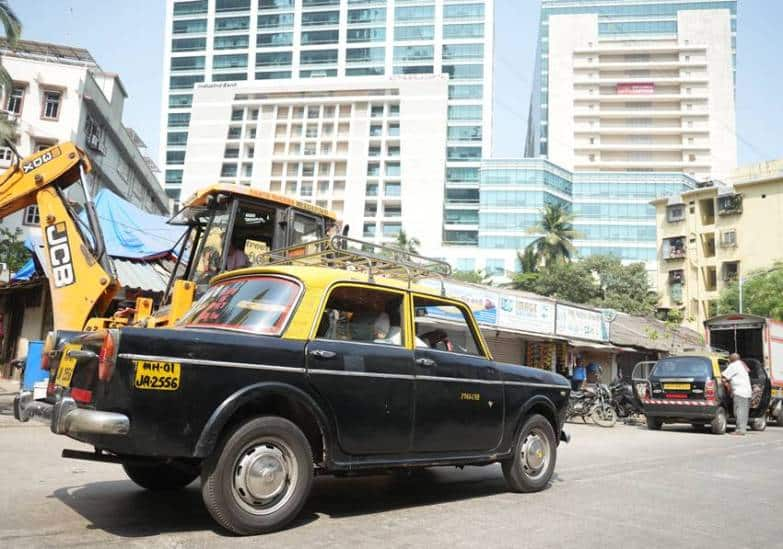 Mumbai black-yellow 'Premier Padmini' taxi