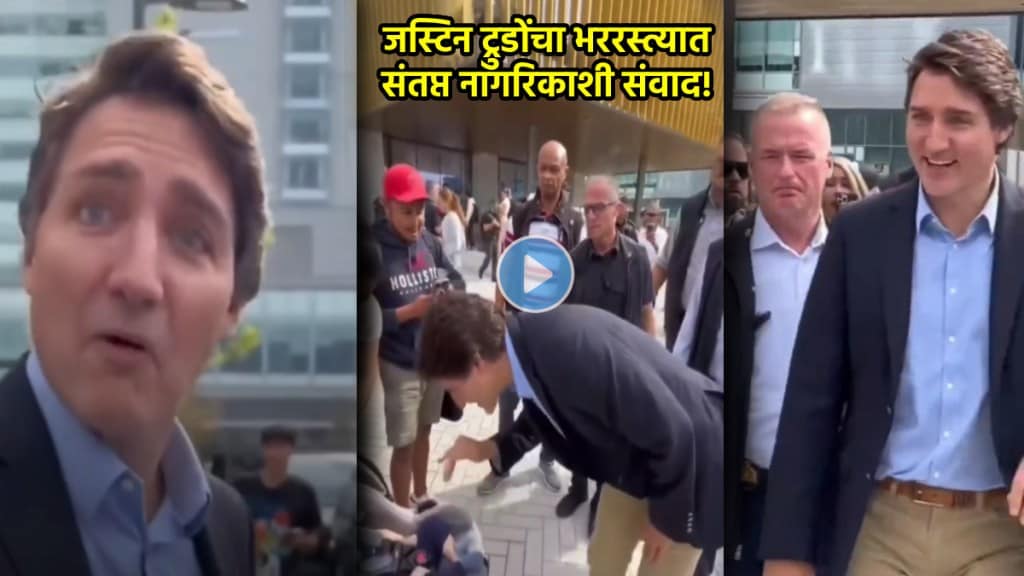 justin trudeau confronts angry man viral video