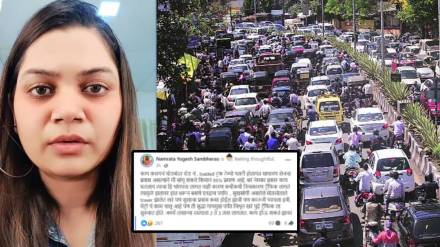 namrata sambherao shares facebook post on mumbai traffic