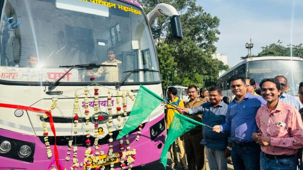 first luxury slipper coach of ST leaves for Pune