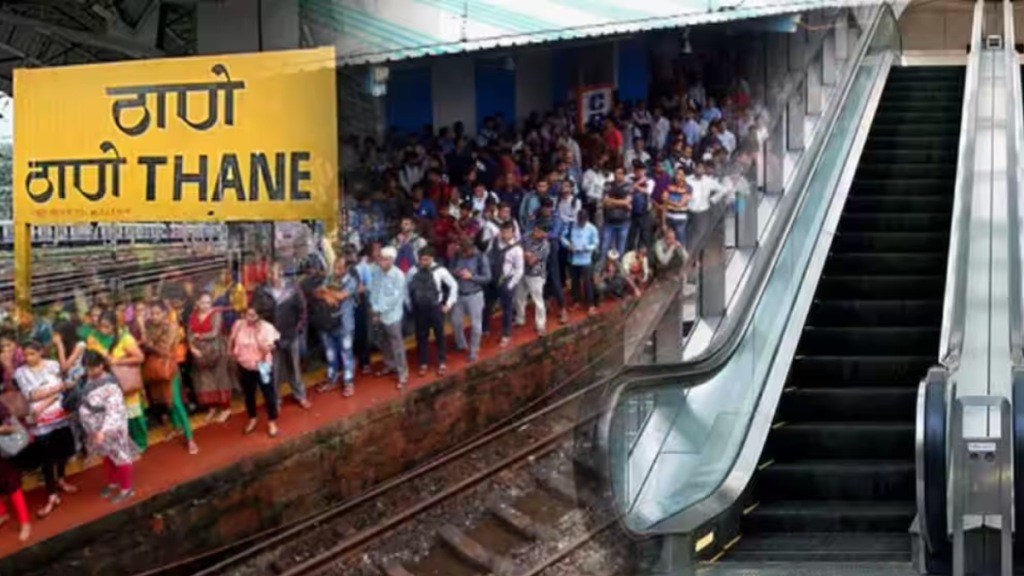 Passengers suffering escalators Thane railway station closed