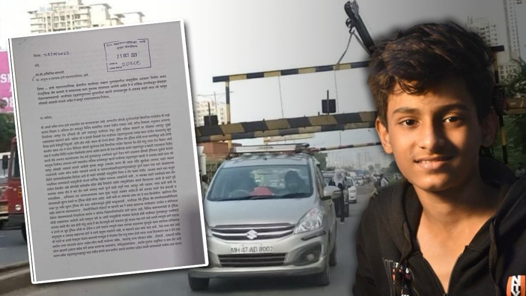 atharv wagals letter to administration regarding traffic problem