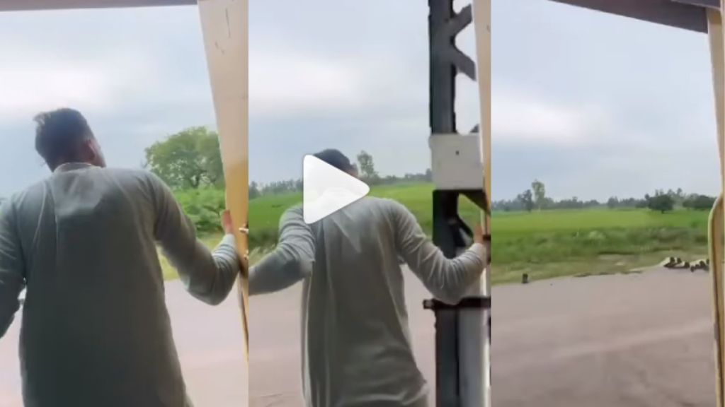 viral video never move your head out of the train gate fatal accident can happen