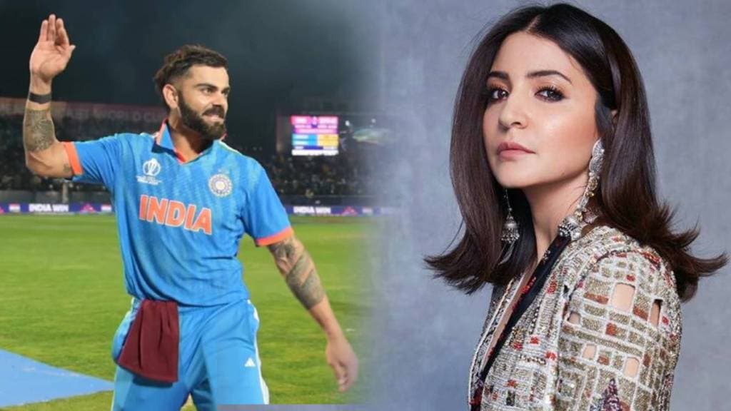 anushka sharma reacts after virat kohli falls short of a century