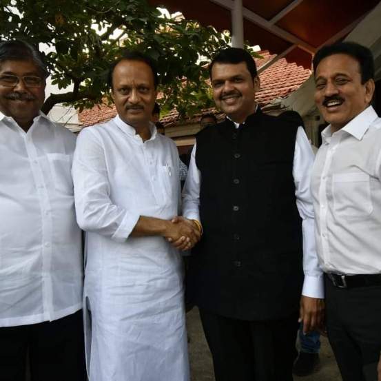 Ajit Pawar and Devendra Fadnavis After Taking Oath