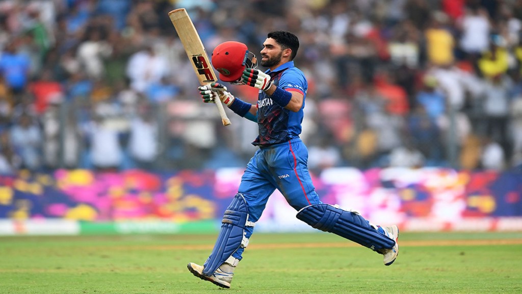 Ibrahim Zadran scores a fighting century He became the first player of Afghanistan to achieve such performance in the World Cup